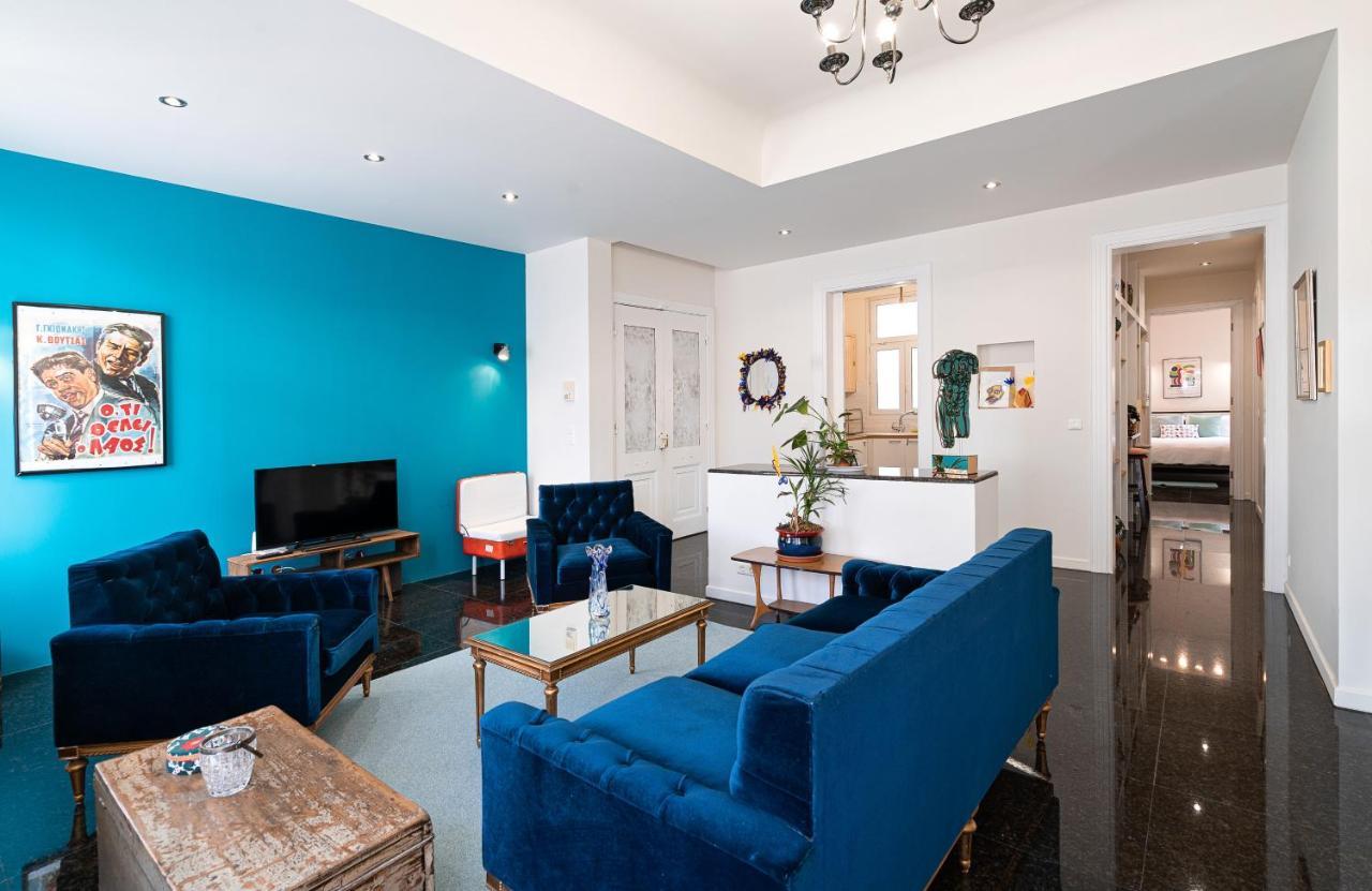 Spacious & Artistic Retro 2Bd Apt With Sauna Athene Buitenkant foto